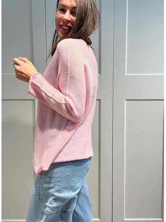 Punto Ligero Algodón MARZIO Rosa HEVE