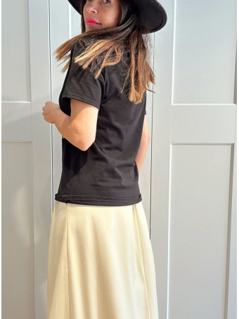 Camiseta Gráfica Algodón PAWTITUDE Negro HEVE