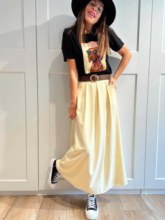 Camiseta Gráfica Algodón PAWTITUDE Negro HEVE