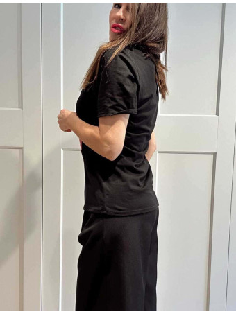 Camiseta Gráfica Algodón PUPPY´N´PINK Negro HEVE