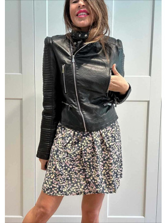 Vestido Cruzado Estampado Floral MELISANDE Negro HEVE