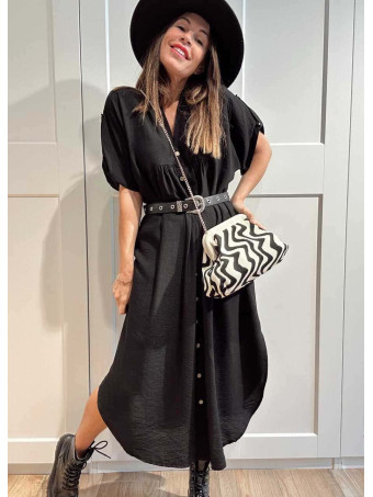 Bolso Lona Frame Bag Ondas Negro HEVE