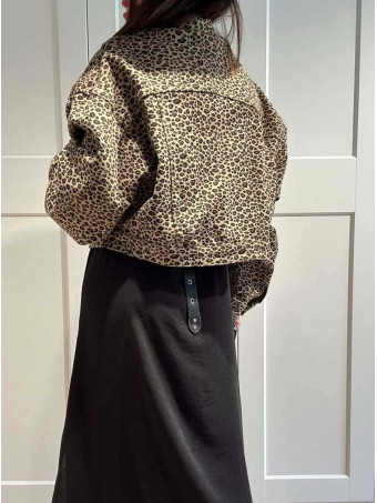 Cazadora Vaquera Print BAOCHIRO Taupe HEVE