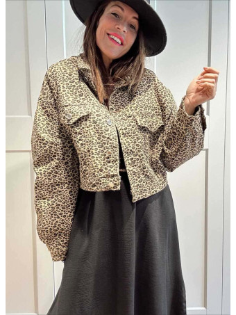 Cazadora Vaquera Print BAOCHIRO Taupe HEVE