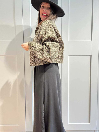 Cazadora Vaquera Print BAOCHIRO Taupe HEVE