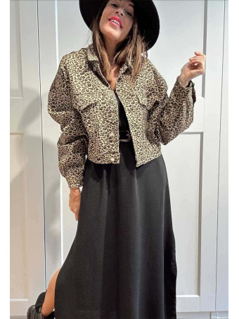 Cazadora Vaquera Print BAOCHIRO Taupe HEVE