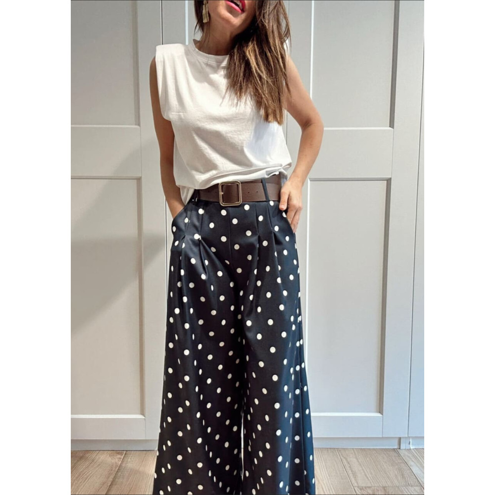 Pantalón Palazzo Lunares DOTTINGHAM Marino HEVE
