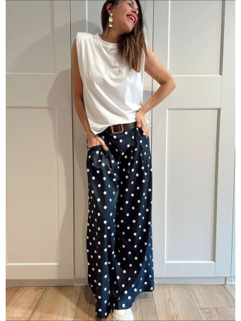 Pantalón Palazzo Lunares DOTTINGHAM Marino HEVE