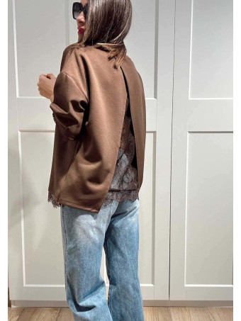 Cuerpo Combinado Encaje MAYBEL Marrón HEVE