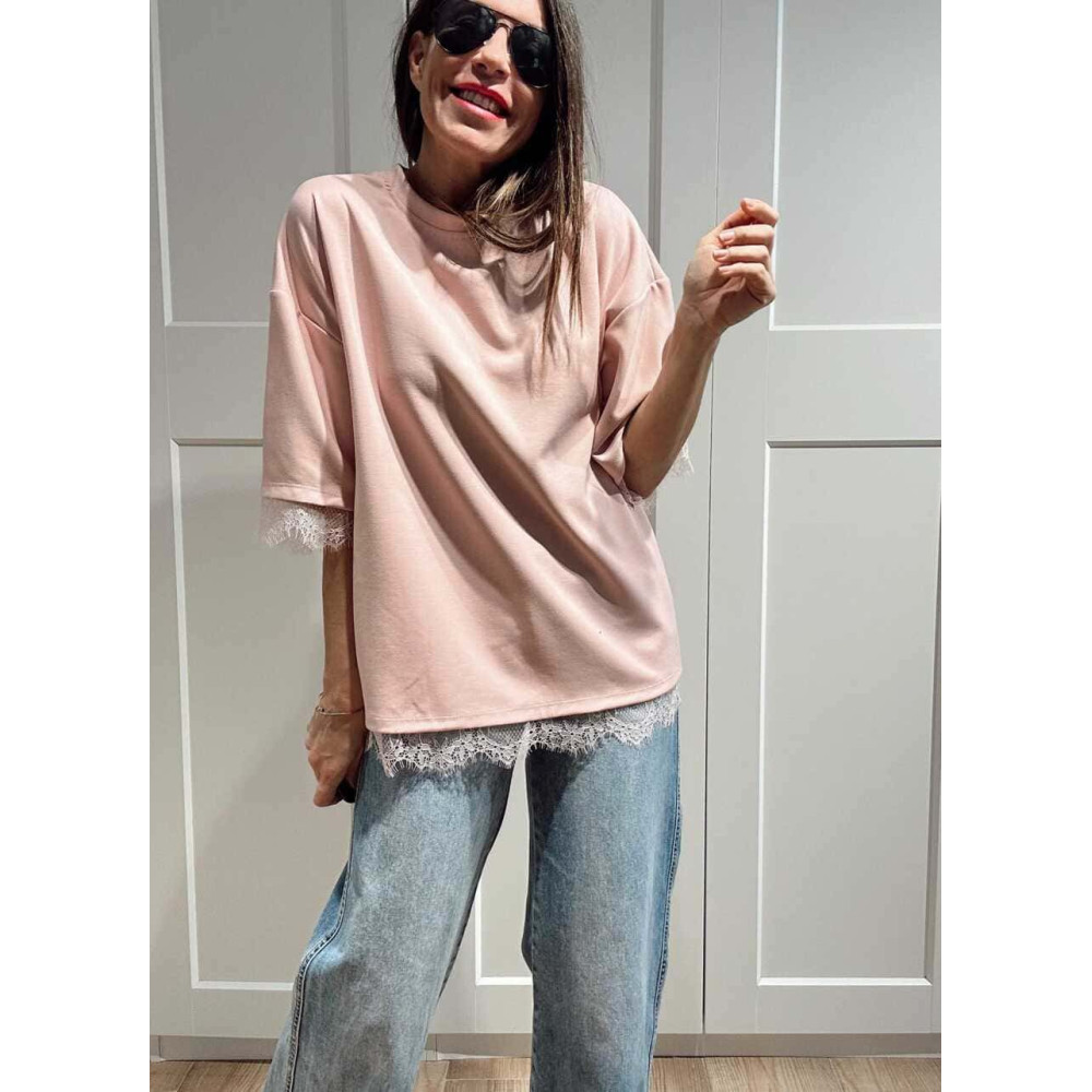 Cuerpo Combinado Encaje MAYBEL Rosa HEVE