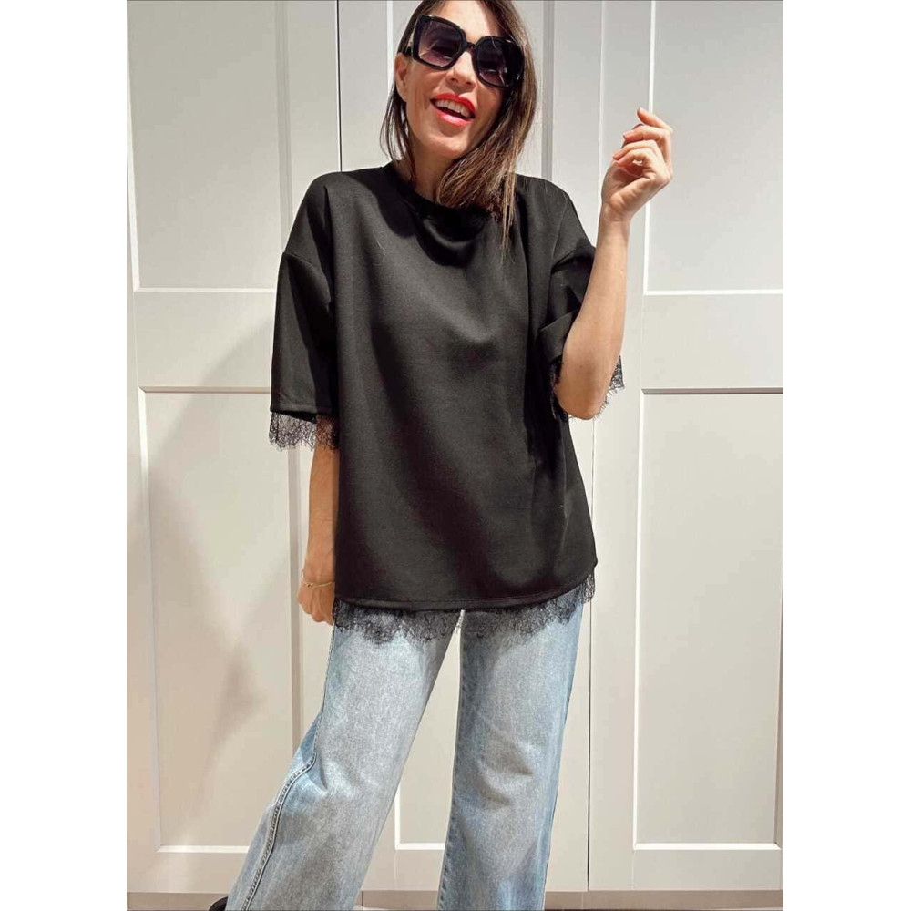 Cuerpo Combinado Encaje MAYBEL Negro HEVE