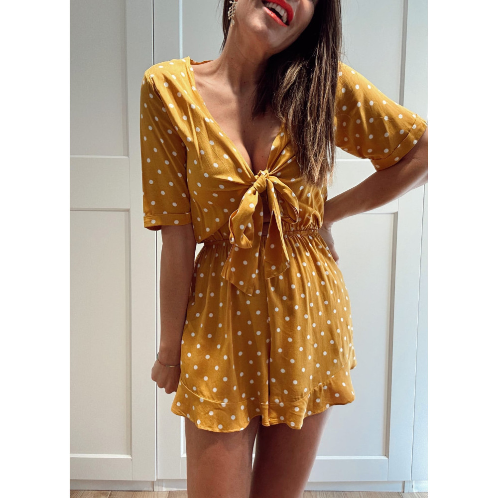 Mono Lunares Cut Out SAVARYN Mostaza HEVE