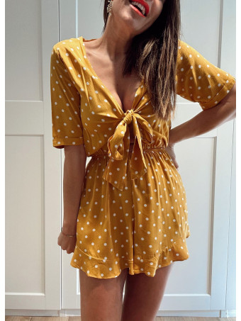 Mono Lunares Cut Out SAVARYN Mostaza HEVE