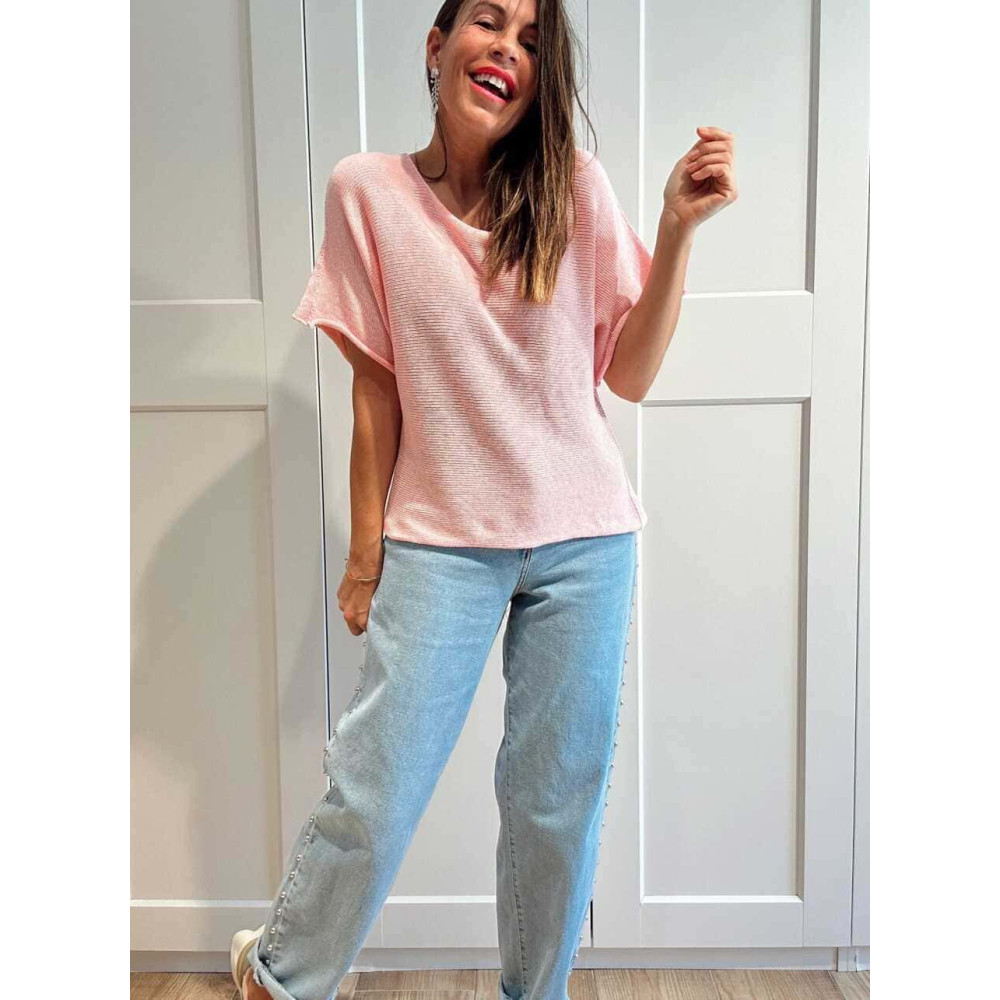 Punto Manga Corta DEEYAZ Rosa HEVE