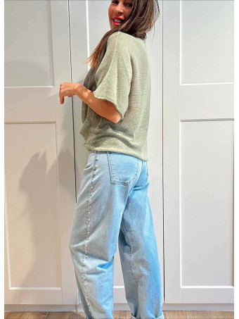 Punto Manga Corta DEEYAZ Khaki HEVE