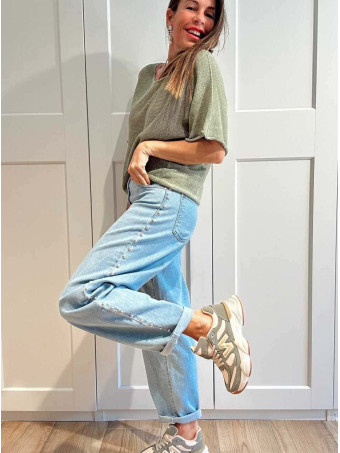 Punto Manga Corta DEEYAZ Khaki HEVE