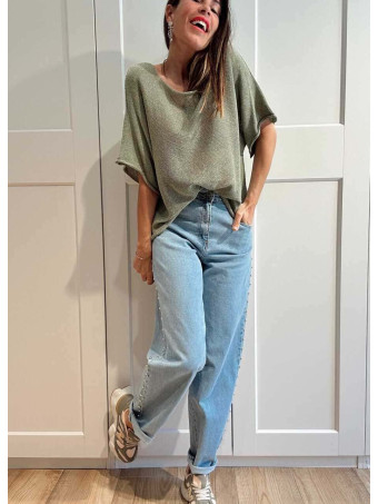 Punto Manga Corta DEEYAZ Khaki HEVE