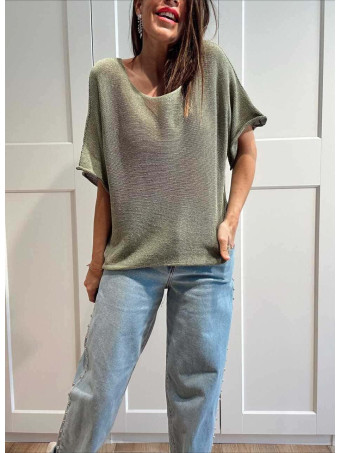 Punto Manga Corta DEEYAZ Khaki HEVE