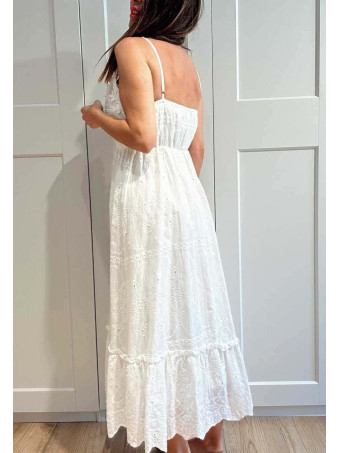 Vestido Largo Boho Chic MESMERIZE Blanco HEVE
