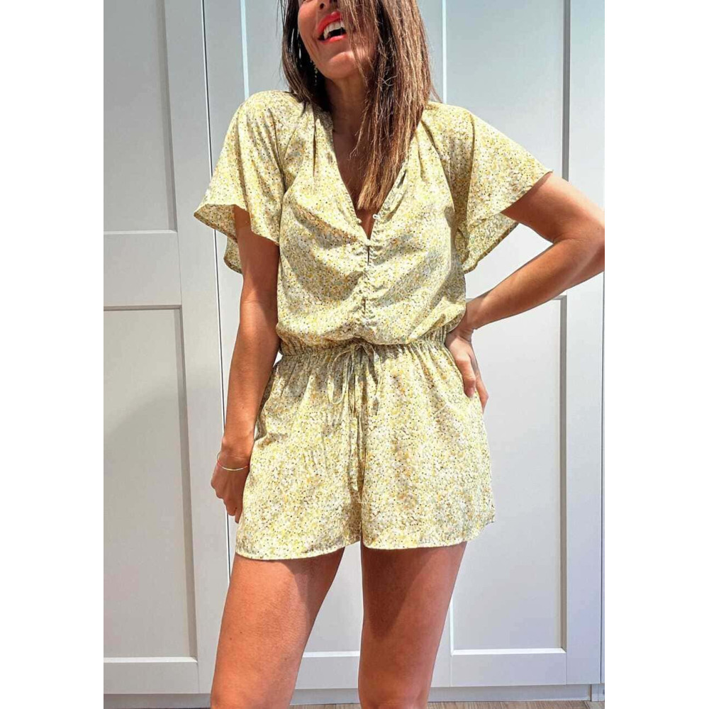 Mono Corto Estampado Floral ELIAVONY Verde HEVE