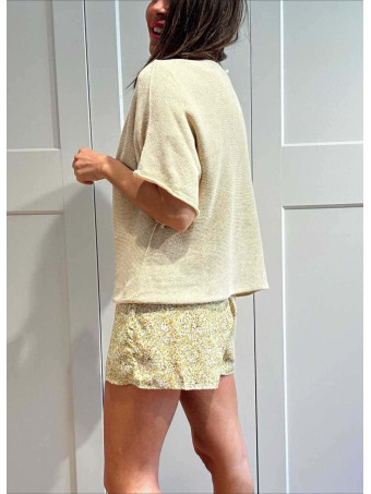 Punto Manga Corta DEEYAZ Beige HEVE