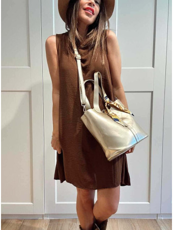 Bolso Tote Efecto Piel MARLITTA Oro HEVE