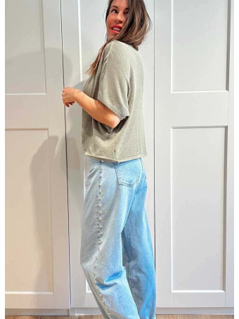 Cárdigan Manga Corta DANSERA Khaki HEVE