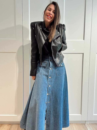 Falda Vaquera Evasé SULLYAN Blue Jean HEVE