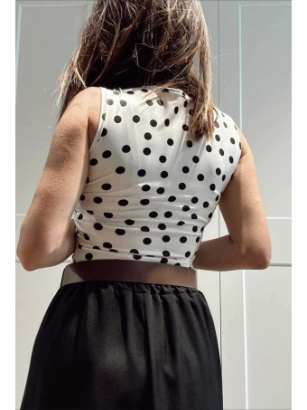 Body Lunares MALINCHE Blanco HEVE