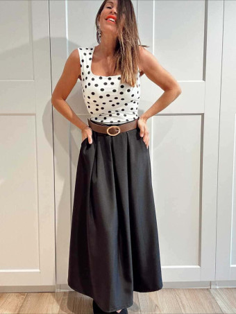 Body Lunares MALINCHE Blanco HEVE