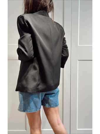 Blazer Cruzado Doble Botonadura OLYRVE Negro HEVE