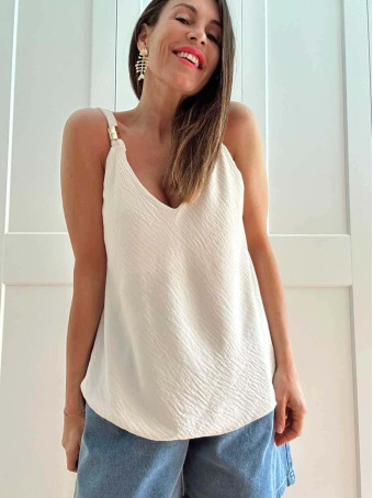 Cuerpo Evasé Pieza Metálica ALYNDOR Beige HEVE