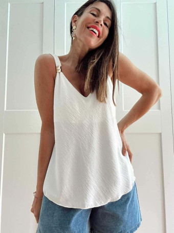 Cuerpo Evasé Pieza Metálica ALYNDOR Blanco HEVE