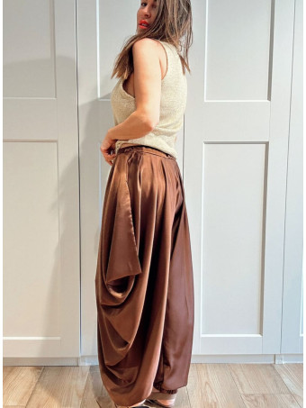 Pantalón Harem KANCHEN Marrón HEVE