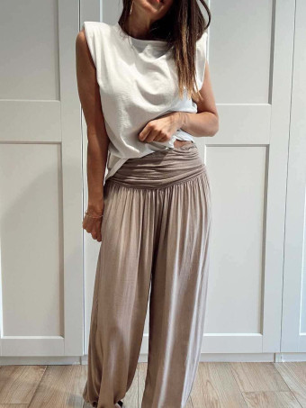 Pantalón Harem ALADDÍN Taupe HEVE