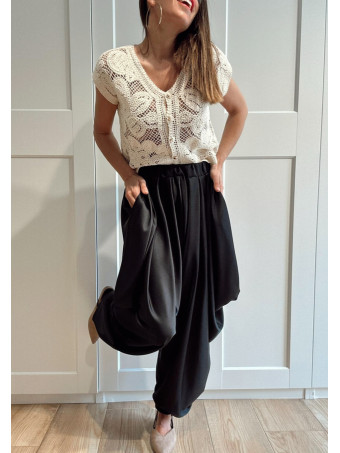 Pantalón Harem KANCHEN Negro HEVE