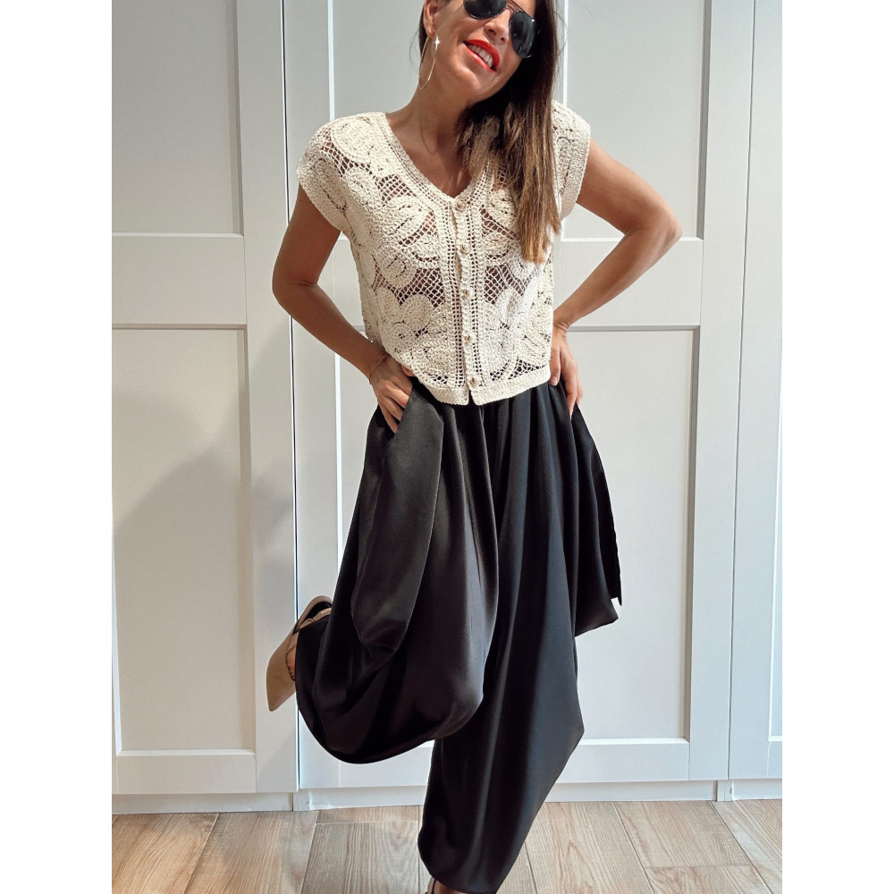 Pantalón Harem KANCHEN Negro HEVE