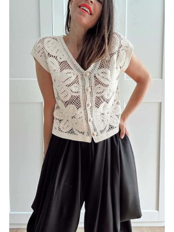 Punto Crochet Algodón MEFIDOW Beige HEVE