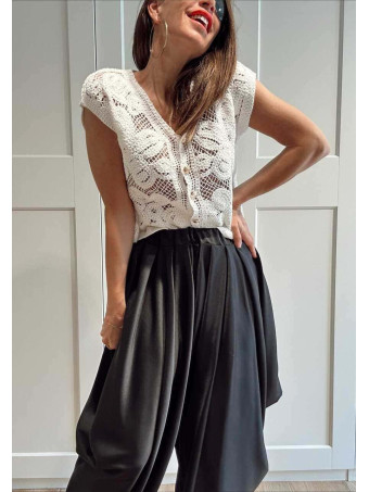 Punto Crochet Botones MEFIDOW Blanco HEVE