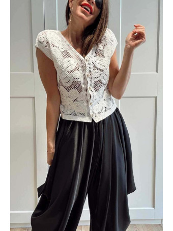 Punto Crochet Botones MEFIDOW Blanco HEVE