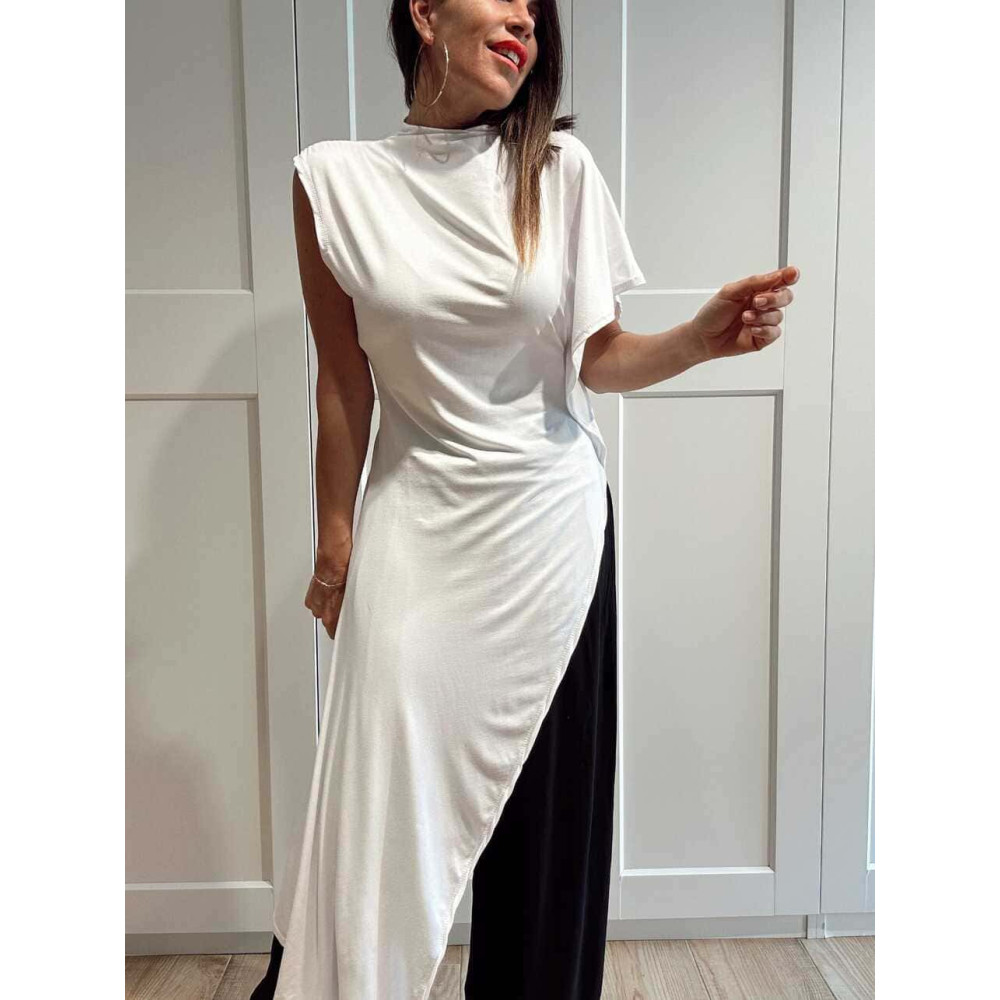 Cuerpo Asimétrico Extra Long STORMYNE Blanco HEVE