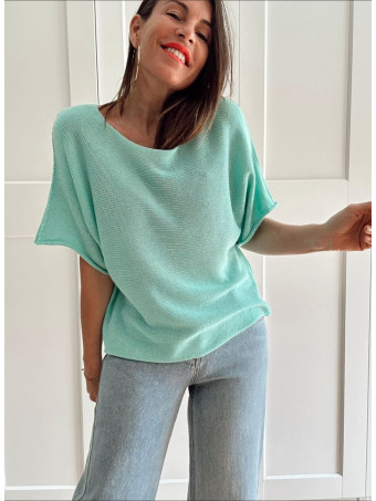 Punto Manga Corta DEEYAZ Aguamarina HEVE
