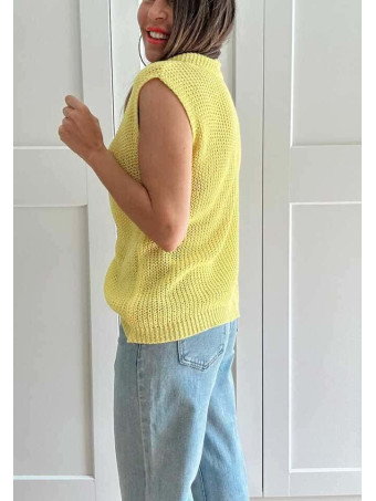 Chaleco Punto Básico SWEETCHILD Amarillo HEVE