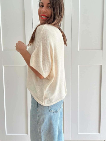 Punto Oversize con Bolsillo TABIDOO Beige HEVE