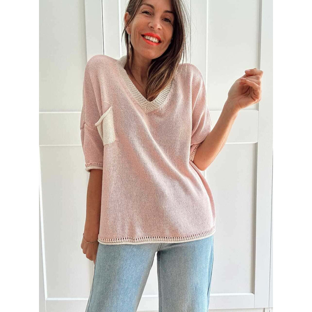 Punto Oversize con Bolsillo TABIDOO Rosa HEVE