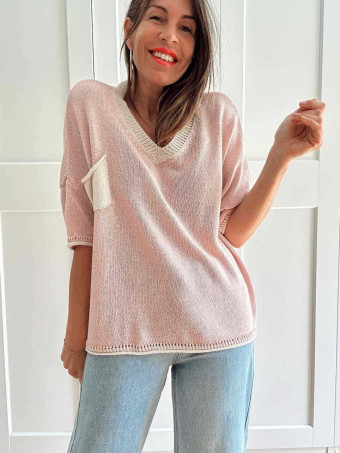 Punto Oversize con Bolsillo TABIDOO Rosa HEVE