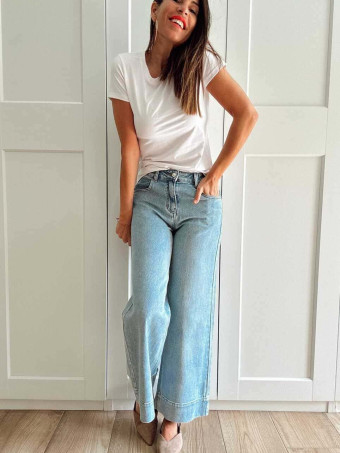 Jeans Straight Maxi-Dobladillo HAWLENY HEVE