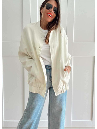 Chaqueta Retro Oversize BADOCK Crema HEVE