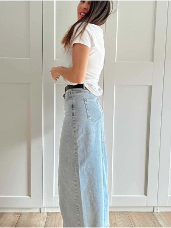 Falda Vaquera con Cinturón VORNELL Blue Jean HEVE