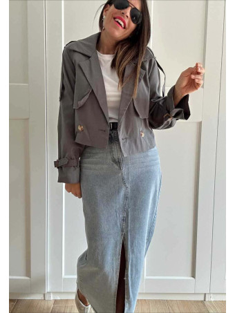 Gabardina Corta RAINZ Gris HEVE